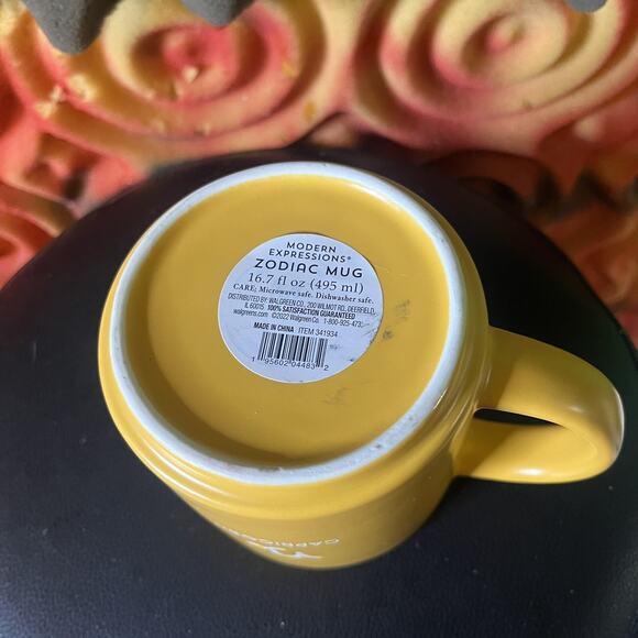 Modern Expression Coffee cup Mug Zodiac Sign 16.7 Oz (gold ) Capricorn - Picture 3 of 3